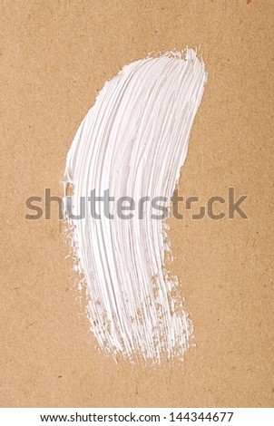 white stroke on recycle paper texture background