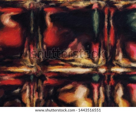 Wall poster print template. Abstract painting art. Hand drawn by dry brush of paint background texture. Oil painting style. Artistic pattern for web or graphic design. Modern impressionism technique.