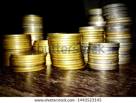 coin (money) banner stock image
