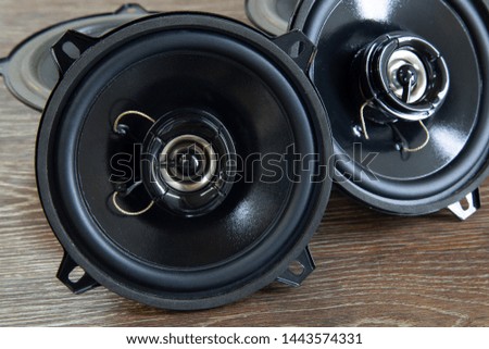 Car audio system.Car music.Acoustics and car stereos.