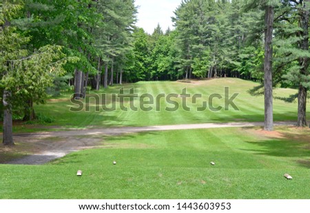 Picture of the first tee at a country golf course