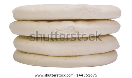 Close-up of a stack of pizza dough