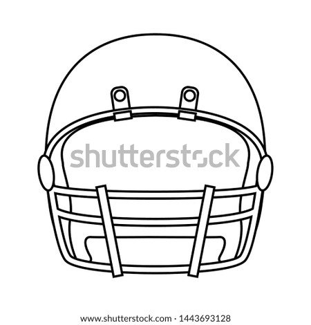 American football object lineup, vector illustration design