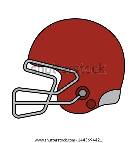 abstract american football object on a white background