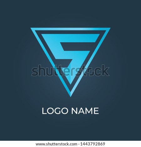 Letter "S" alphabet logo vector isolated.