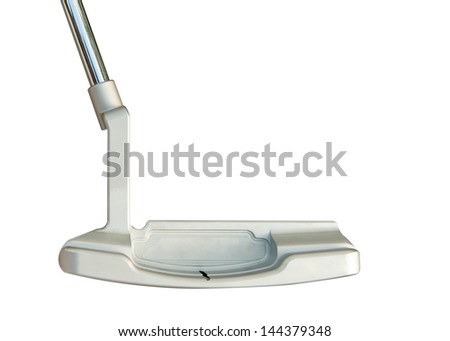 Golf club Putter  on white background