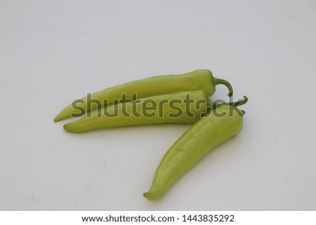 Chili pepper isolated On the white