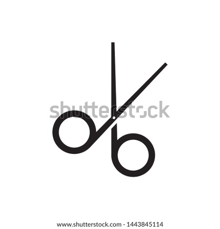 A pair of scissors logo template vector icon design