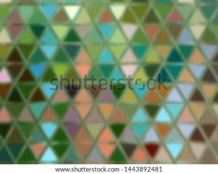 Triangle creative artwork. Mixed color spots. Pattern for creative design work. Colorful artistic wallpaper. Liquid oil drawn abstract. Blurred background