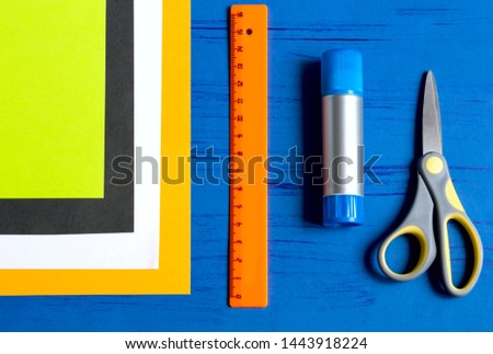 How to make original envelopes for Halloween greetings. Children's art project. DIY concept. Step-by-step photo instruction. Step 1. Preparation of materials and tools