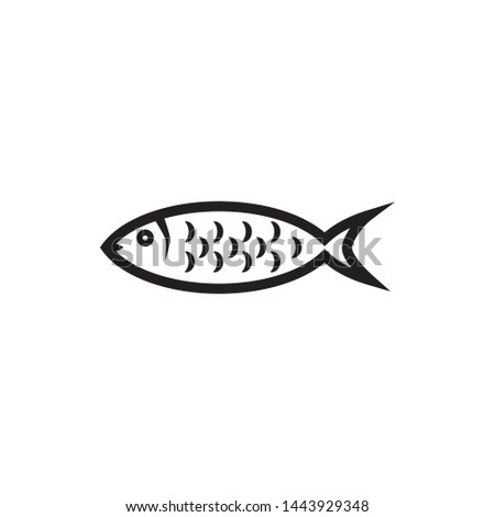 fish icon flat design collection