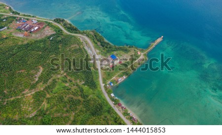 An aerial view of Pitas (Rosob's Village), which is actually a district that is located in Kudat Division of Sabah Borneo. Pitas is a very unique place that is worth to become a tourism destination.