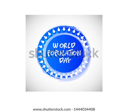 Vector illustration of a Background for World Population Day.