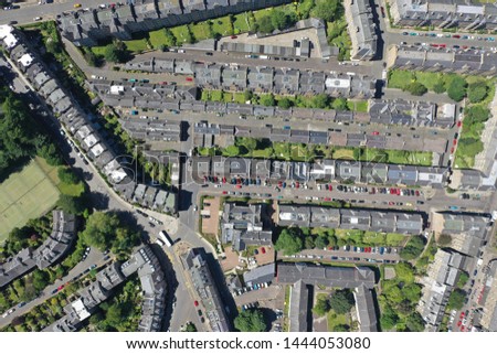 Scotland edinburgh cityscape drone pictures