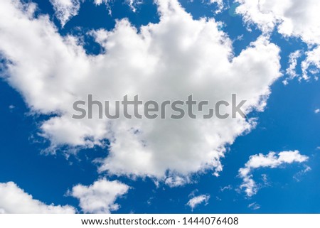 beautiful clouds against the blue sky