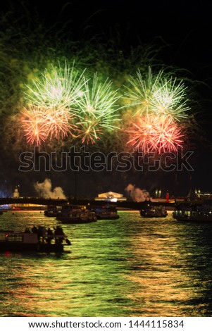 breathtaking scarlet sales night city big bright firework long exposure image