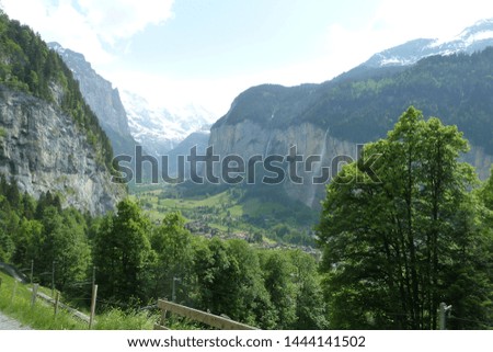 Lauterbrunnen landscapes, Bernese Oberland, Switzerland