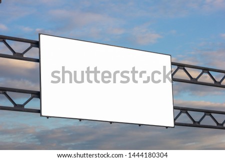 billboard highway blank sign    poster advertisement