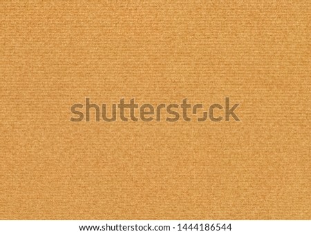 Photograph of striped brown Kraft paper background texture