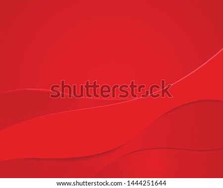 wave abstract background with red gradient and mesh fill color.vector