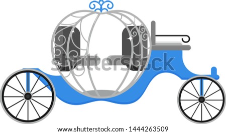 Carriage coach vector vintage transport with old wheels and antique transportation illustration set of coachman character royal for horse and chariot wagon for traveling isolated on white background