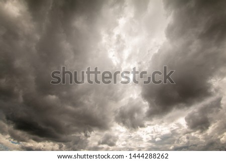 Landscape of sky, Storm clouds as abstract background.