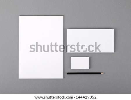 Photo. Template for branding identity. For graphic designers presentations and portfolios. Royalty-Free Stock Photo #144429052