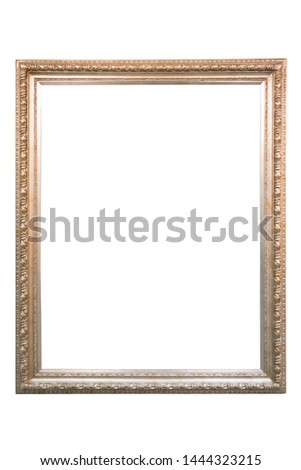 isolated frame of painting on white background