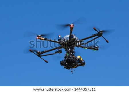 professional hexacopter drone with camera