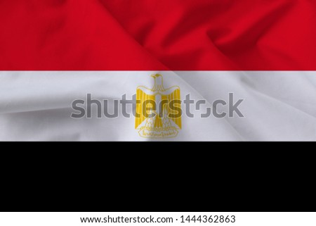 national flag of Egypt, a symbol of vacation, immigration, politics