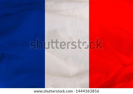 national flag of France, a symbol of vacation, immigration, politics