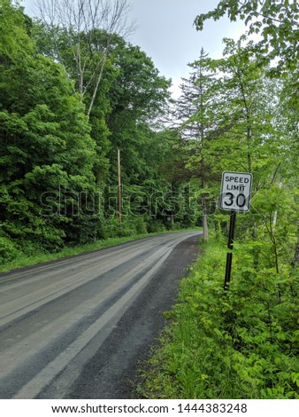 County road in The Catskills