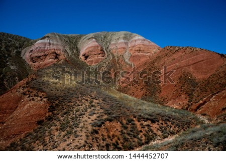 
big red mountain rock wildlife