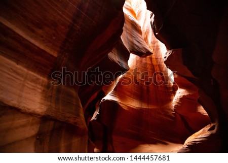 Antelope Canyon, Page, Arizona, USA. The slot canyon in the American Southwest, on Navajo land.