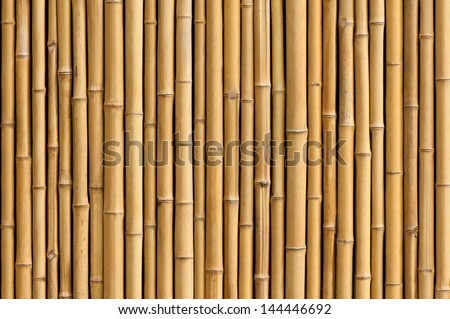 bamboo fence background Royalty-Free Stock Photo #144446692