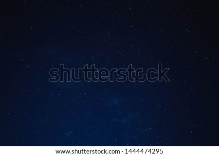 starry sky and a small cloud