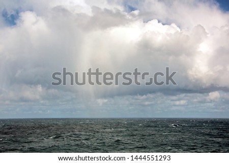 Seascapes. Various kinds of colorful blue sky, sun, clouds and open spaces of the world ocean