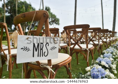 beach wedding ceremony with the flowers