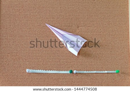 Handmade paper airplane.White paper airplane.clipping path.