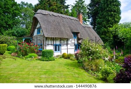 English Village Cottage Royalty-Free Stock Photo #144490876