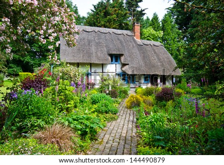 English Village Cottage Royalty-Free Stock Photo #144490879