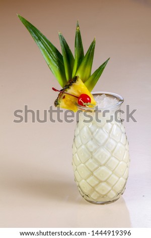 Hawaii cocktail bar drink with pineapple