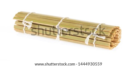 Sushi Bamboo Rolling Mat isolated on white background