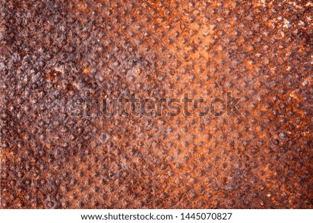 Old rusty non skid metal plate background
