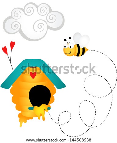 Bee in the hive