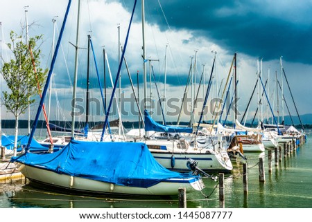 sailboats at a harbor - photo