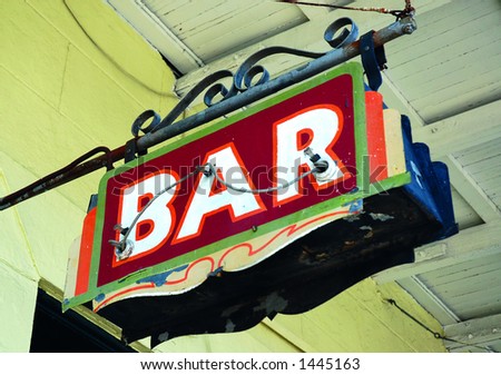 Bar Sign on Decatur Street, New Orleans 2006