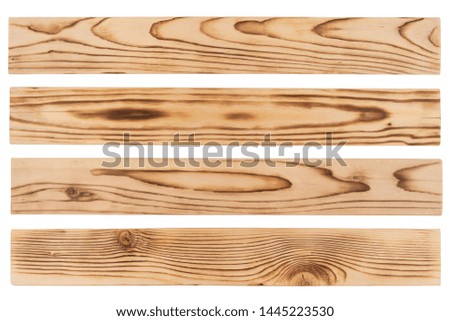Wooden planks isolated on white background. Wood.