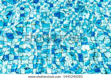 Mosaic tiles pool pattern texture image.