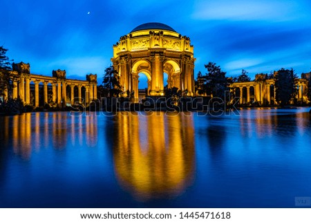 Palace of Fine Arts, San Francisco on a magical night.